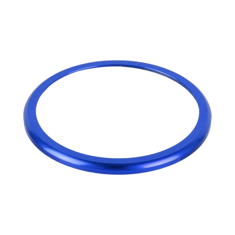 Blue oval trim ring sticker, glossy edge