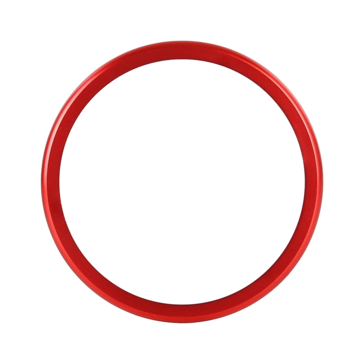 Red round headlight switch trim ring sticker