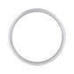 Silver/gray round headlight switch trim ring sticker