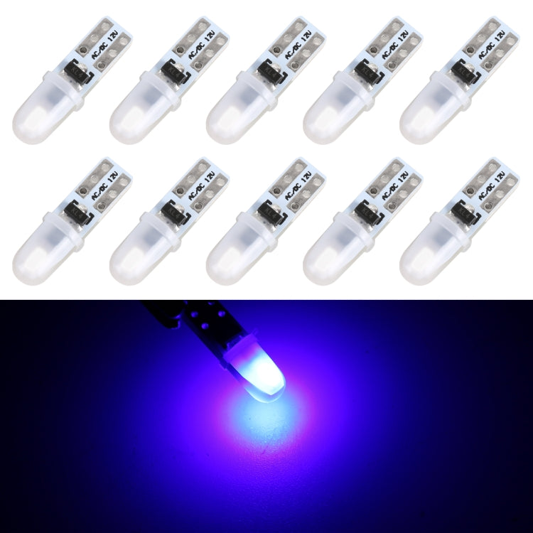 Set of T5 car instrument panel LED bulbs with bright blue lighting