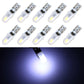 Set of T5 car instrument panel LED bulbs with bright white-blue lighting