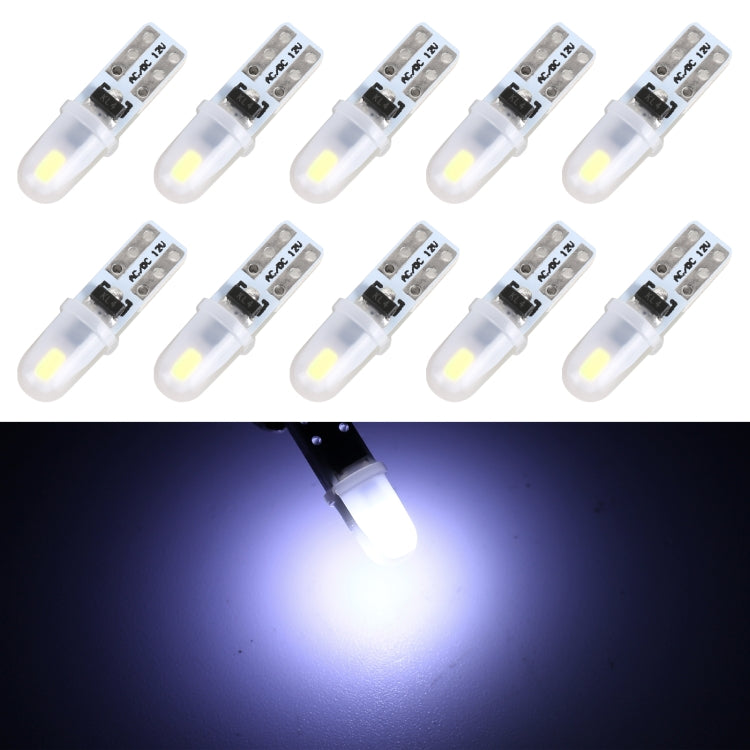Set of T5 car instrument panel LED bulbs with bright white-blue lighting