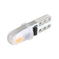 Single T5 car instrument panel LED bulb with warm yellow light