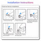 External TPMS sensor installation guide showing valve cap removal and sensor fitting