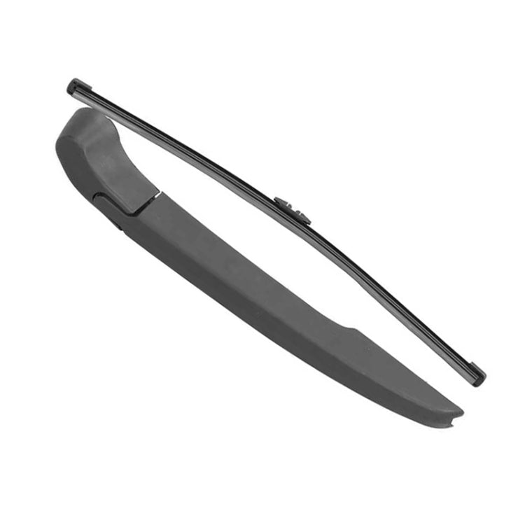 Rear windshield wiper arm and blade, dark gray/black, single unit