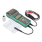 Brake fluid tester pen with LCD display, cables, and included paper sheets