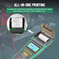 Brake fluid tester pen with open printer compartment and LCD screen