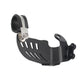 BMW side bracket switch guard, black protective panel with vented cutouts