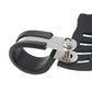 BMW side bracket switch guard with U-bolt clamp and black vented panel