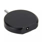 Black tire tread depth gauge housing with side metal connector and small hole