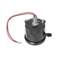 Black motorcycle speedometer odometer gauge base with wiring connector and side knob