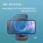 Car phone holder with 360-degree rotation and centered screen cradle