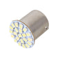 Single silver LED 1156 turn signal bulb with yellow LED chip array