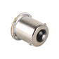 Silver LED 1156 turn signal bulb base with mounting pins
