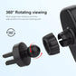 Black rotating wireless charger mount with 360° pivot and adjustable cradle