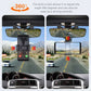 Black rearview mirror phone holder with adjustable 360° ball-head swivel mount