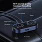 Bluetooth audio receiver with LCD display, microphone, charging port, AUX input, TF card slot