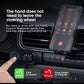 Bluetooth audio receiver with hands-free call controls and phone holder mount