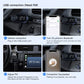 Bluetooth audio receiver with USB power connection and LCD display with digits