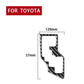Carbon-fiber gear trim sticker with size 120mm x 57mm; black edging