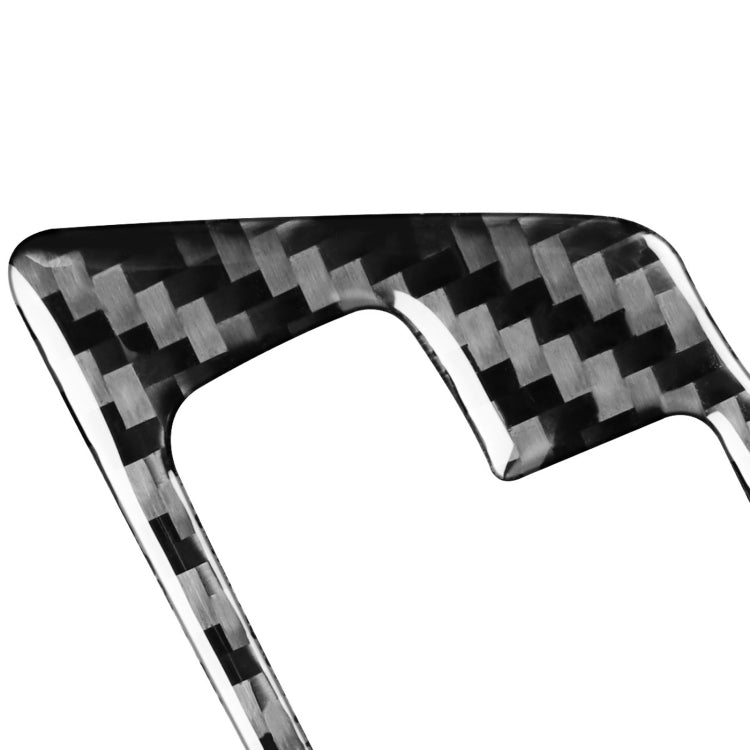 Carbon-fiber patterned U-shaped gear trim piece with black checkered texture