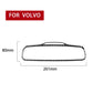 Carbon fiber style rearview mirror sticker dimensions 261mm x 80mm, curved