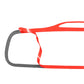 Rearview mirror sticker showing peel-off backing with black carbon fiber pattern