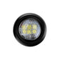 Black round LED reversing light close-up of circular lens with many LED dots