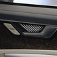 Carbon fiber inner door handle bowl trim insert, black and silver weave