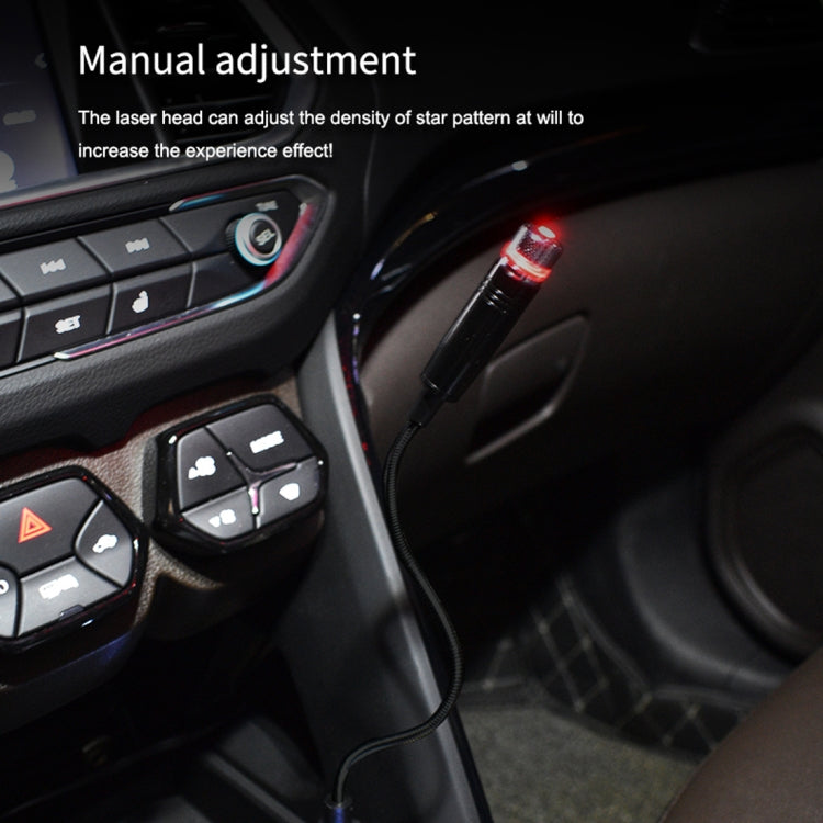 Car dashboard use: black USB star dome projector hose light plugged in