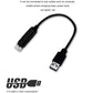 USB-A to projector hose light cable with black star projector head