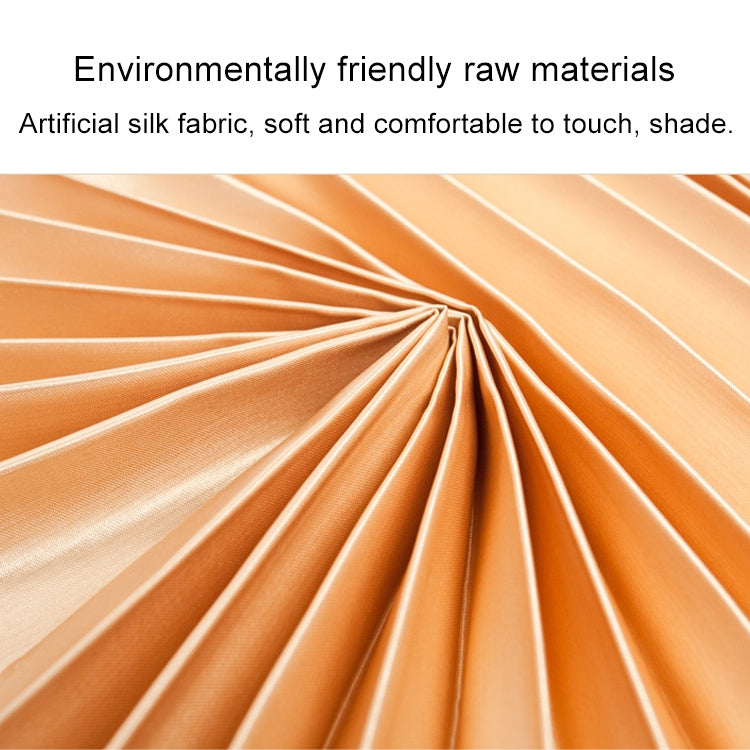 Orange-tan car sunshade curtain fabric with smooth satin-like texture