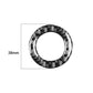 Carbon fiber ignition switch inside trim sticker, black carbon-look ring, 38mm