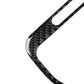 Carbon-fiber style left air outlet trim bezel, black weave with center slot opening