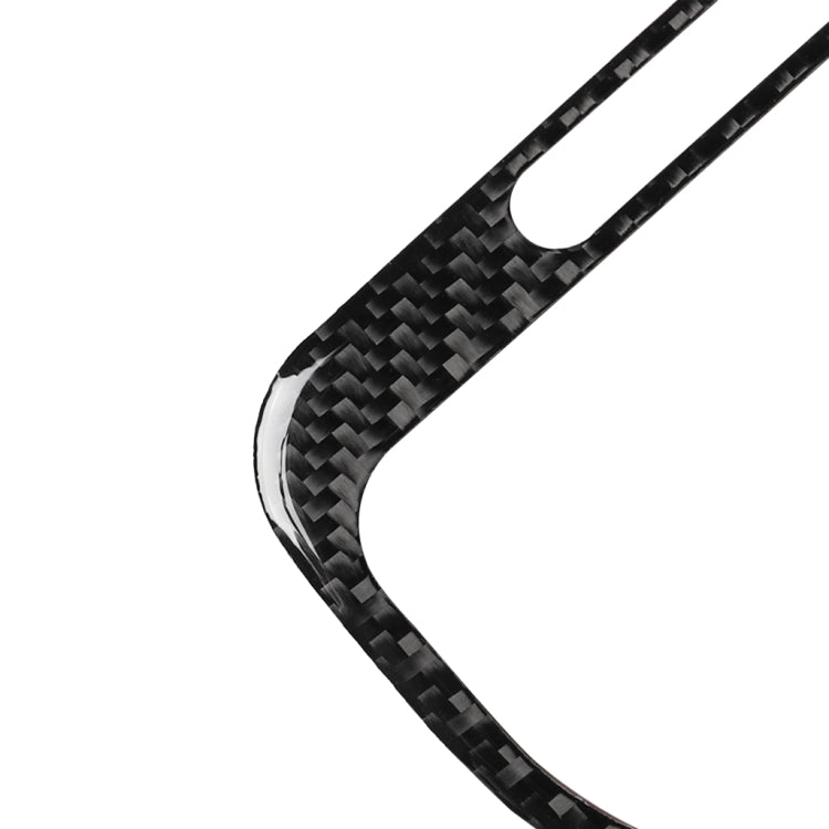 Carbon-fiber style left air outlet trim bezel, black weave with center slot opening