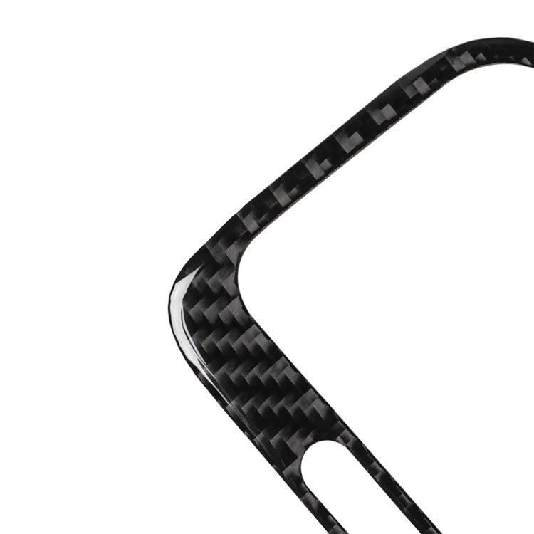 Carbon-fiber style right air outlet trim bezel, black weave with dual slot opening