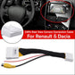 Reverse camera adapter cable with 24-pin connector and yellow RCA plug