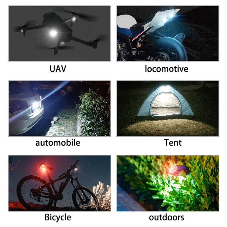 Multi-mode waterproof strobe light with bright white flash beam