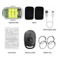Motorcycle strobe light kit with remote control, USB cable, rubber rings, instructions