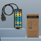 Automotive OBD2 protocol monitor tester with diagnostic cable and instruction box