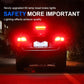 1156 LED brake/turn light bulbs on a car, bright red lighting effect