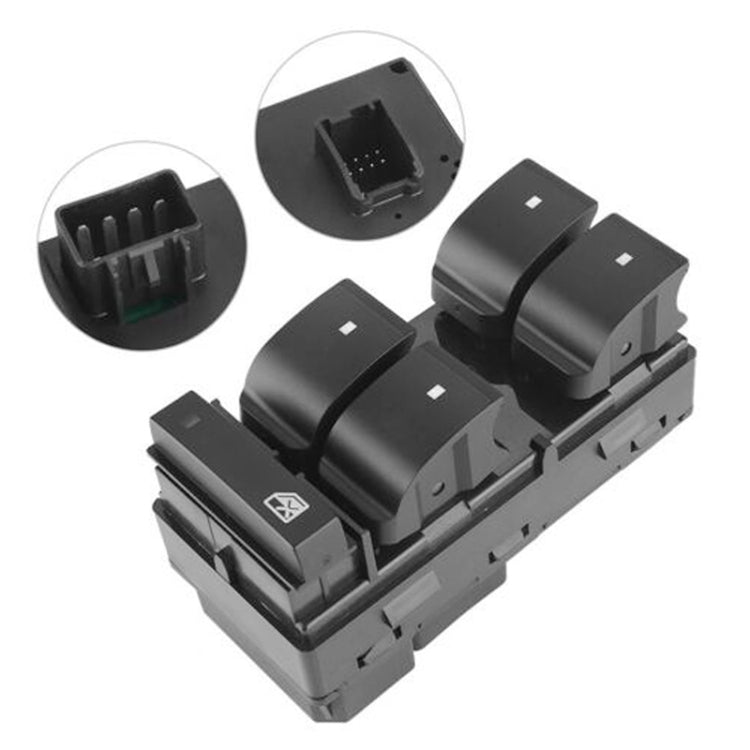 Front left power window master switch control, black switch module with buttons