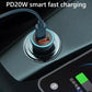 Car fast charger with dual USB port in round dashboard mount