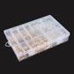 Cable spade plug terminal kit with clear cover, mixed gold and silver terminals