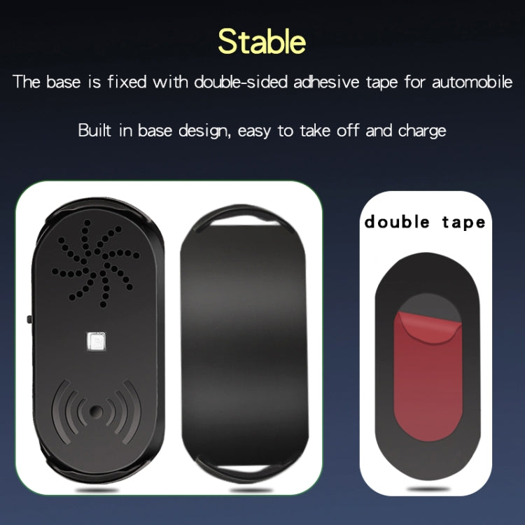 Black door opener alarm module with speaker icon, plus base and protective case