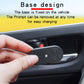 Black car door opener alarm prompt attached to base on vehicle handle area