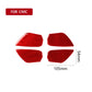 Red carbon-fiber inside door wrist stickers, four pieces with size markers