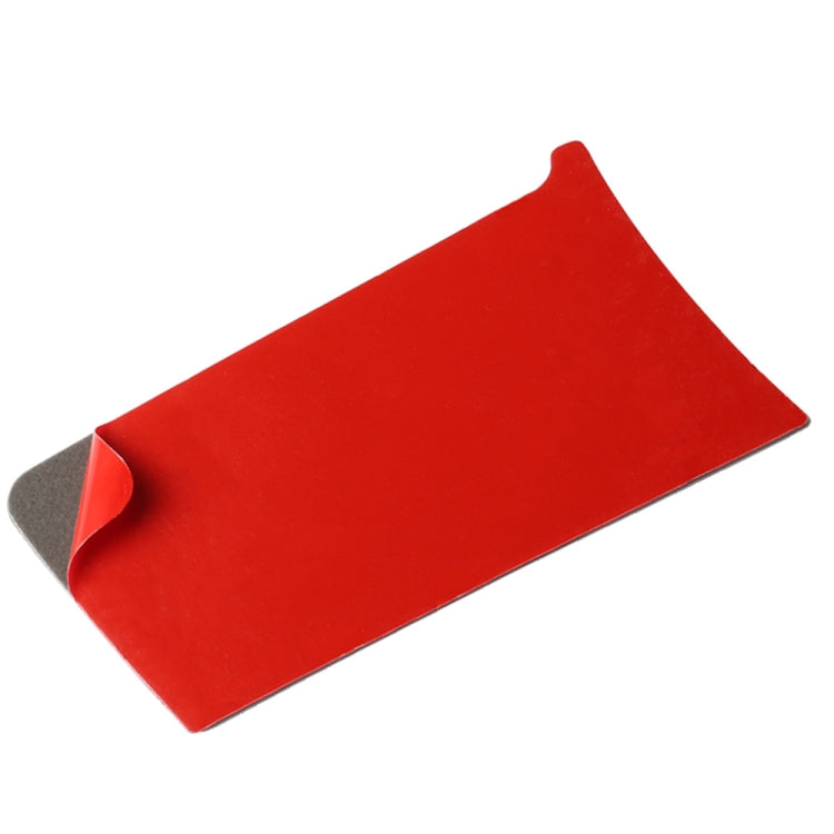 Red adhesive-backed sheet for central control left decorative sticker