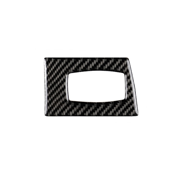 Carbon fiber ignition switch sticker panel with rectangular cutout, no background