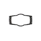 Carbon fiber patterned headlight switch trim overlay, outlined for the control area
